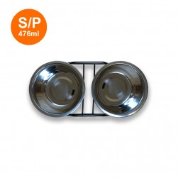 BOLS DOUBLES EN ACIER INOXYDABLE AVEC SUPPORT gallery thumb