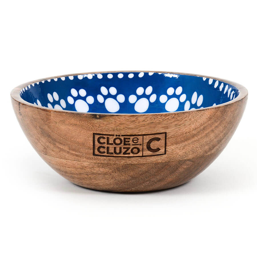 Mango Wood Printed Bowl