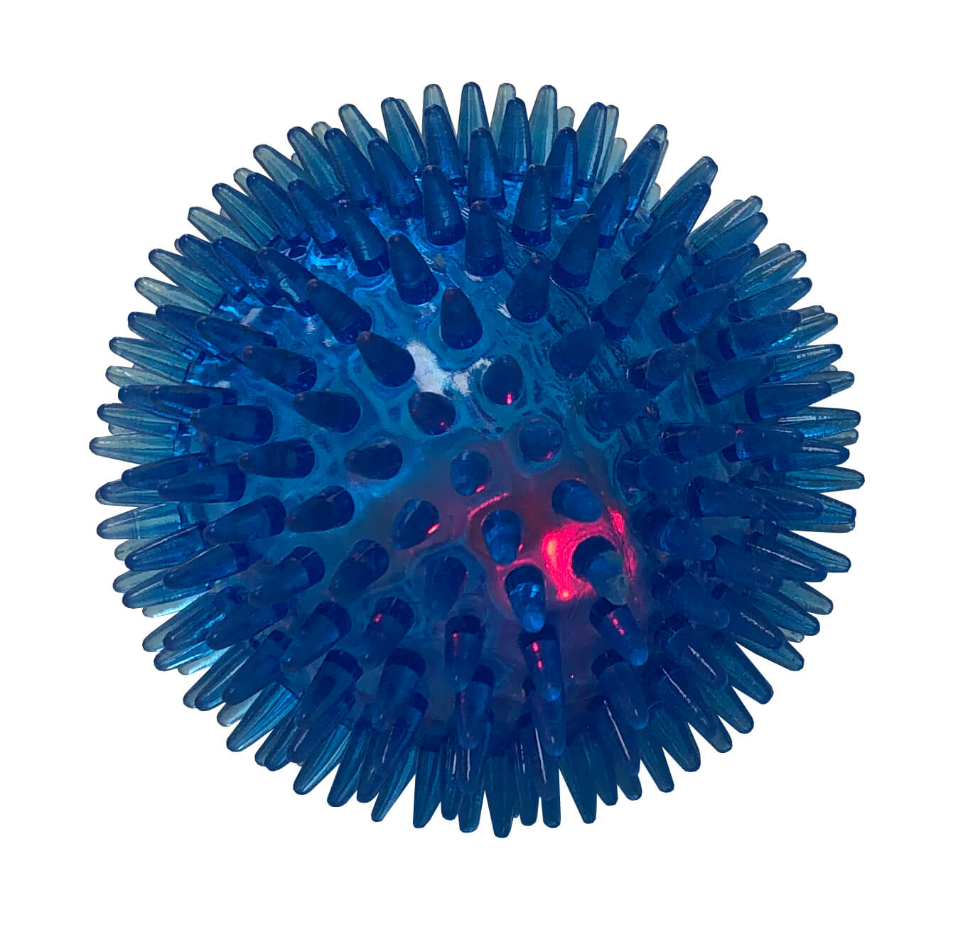 LED Squeaker Spike Ball