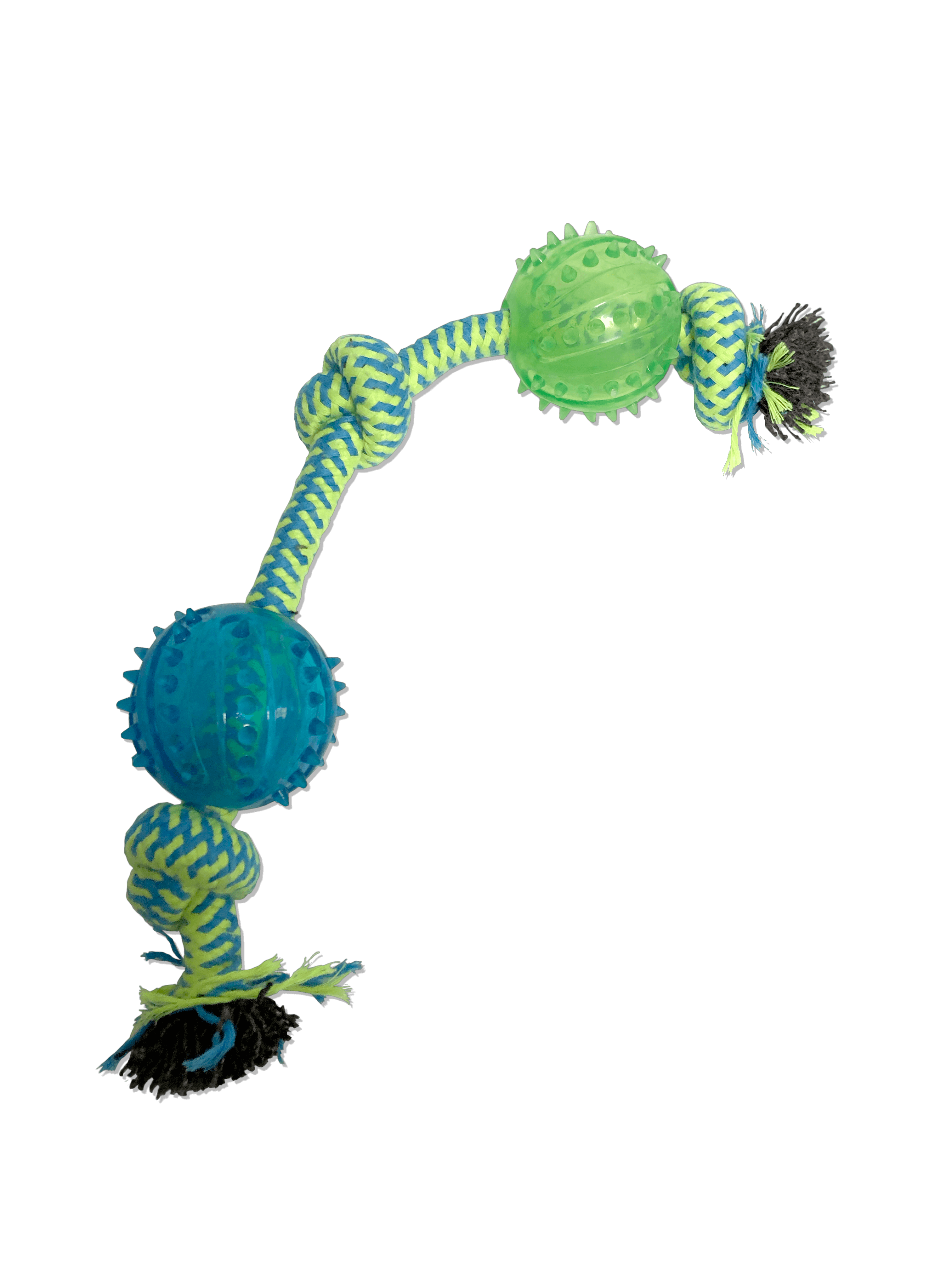 Dental Toy with Knotted Rope and Spike Balls for Dogs